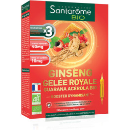 Santarome Ginseng Jalea Real Guaraná Acerola Bio 20 Ampollas