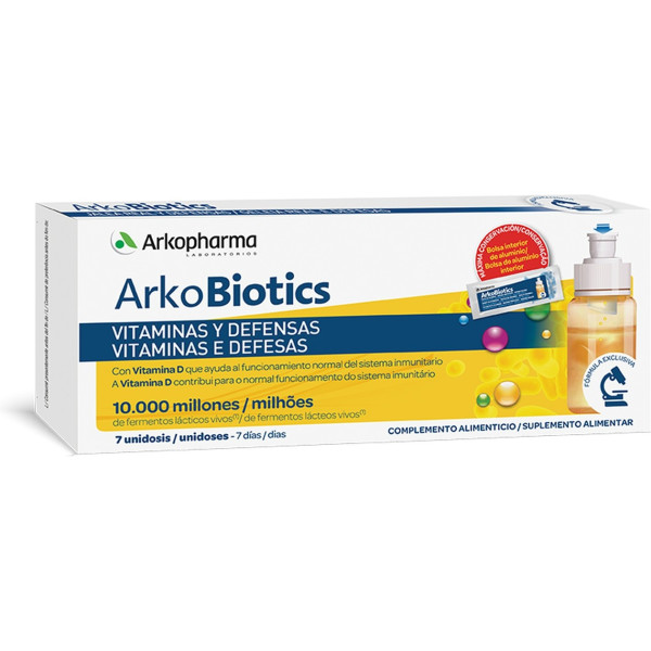 Arkopharma Arkobiotics Vitamine und Abwehrkräfte Erwachsene 7 Einheiten