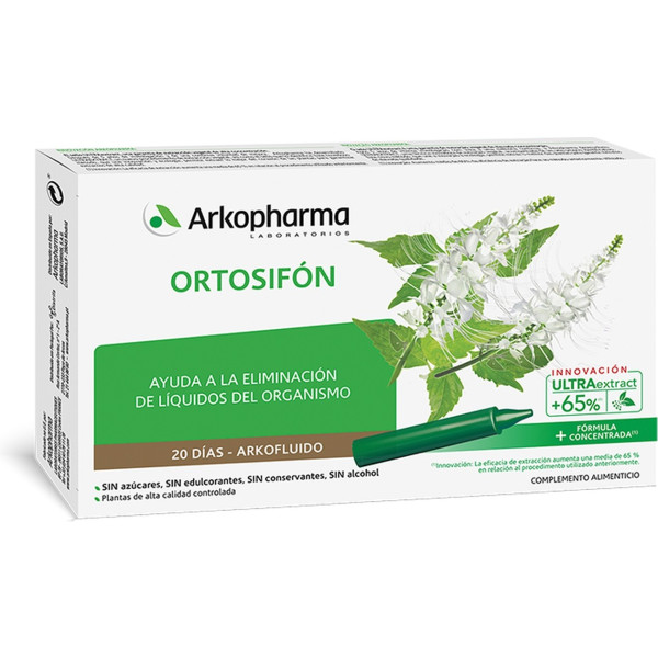 Arkopharma Arkofluido Ortosifón Eliminación Líquidos 20 Ampollas