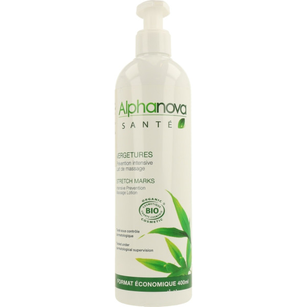 Alphanova Anti-Dehnungsstreifen-Massagemilch 400 ml