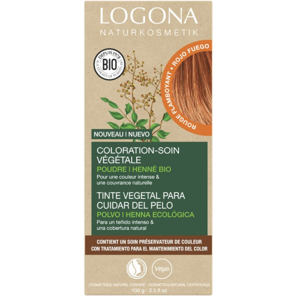 Logona Mogano Colorante Vegetale Mogano (Rosso Mogano) 100 G