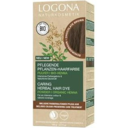 Logona Tinte Colorante Vegetal Castaño Chocolate (chocolate Brown) 100 G