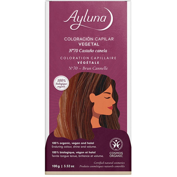 Corante Vegetal Ayluna 70 Castanho Canela 100 G Pó