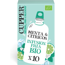 Cupper Cold Infusion Of Mint And Citrus Bio 10 Infuser Bags (mint - Citrus)