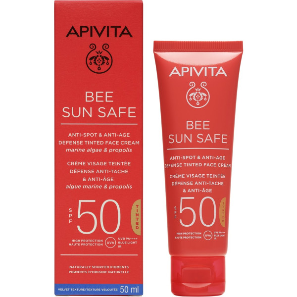 Apivita Crema Antiedad Y Antimanchas Con Color Spf50 50 Ml De Crema