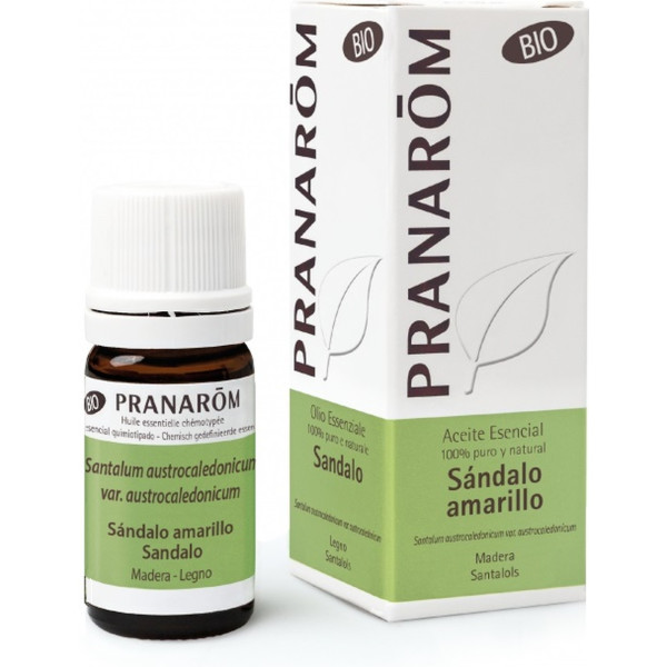 Pranarom olio essenziale legno di sandalo giallo bio 5 ml di olio essenziale