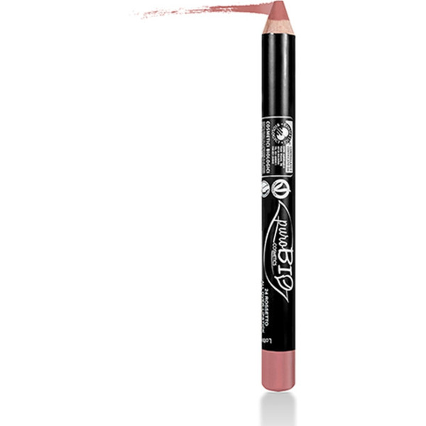 Purobio Lápiz Labial Multiusos Ecológico Rosa 24 1 Unidad (rosa)