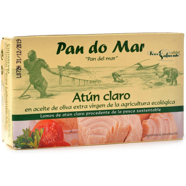 Pan Do Mar Atún Claro En Aceite De Oliva Bio 120 G