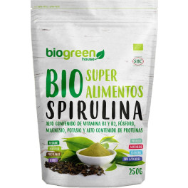 Biogreen Bio Spirulina Superalimento 250 G De Polvo