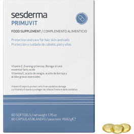 Sesderma Primuvit Protección Y Cuidado Cabello. Piel Y Uñas 60 Cápsulas