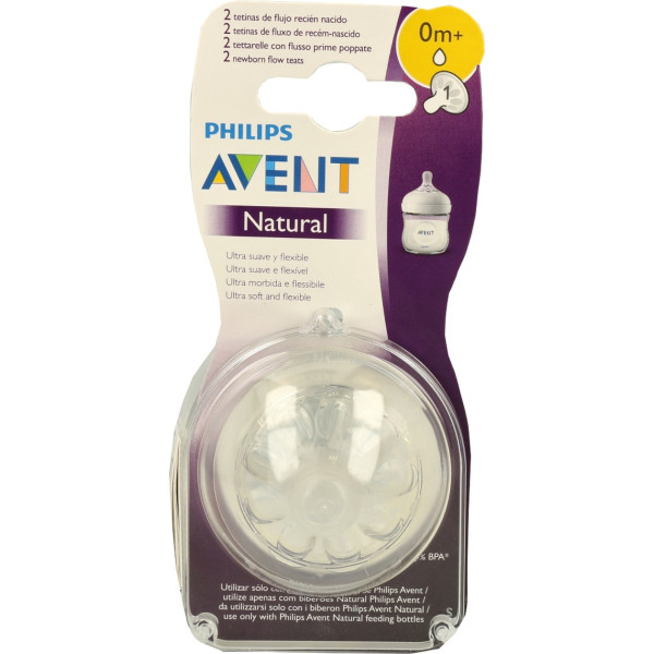 Philips Avent Tetina Natural Scf041/27 0m+ 1 Unidad