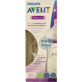 Philips Avent Biberón Natural De Cristal Scf053/17 1m+ 1 Unidad