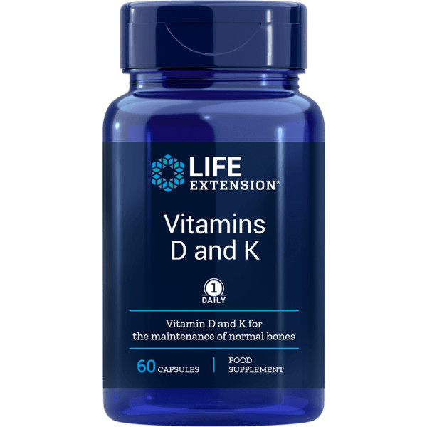 Life Extension Vitamina D Y K 60 Cápsulas Vegetales