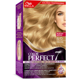 Wella Color Perfect 7 100% Cobertura de Cinzas Loiro 80 Claro Feminino