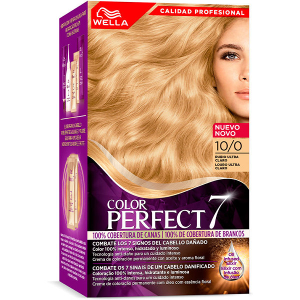 Wella Color Perfect 7 100% Cobertura De Canas 100-rubio Ultra Claro Mujer