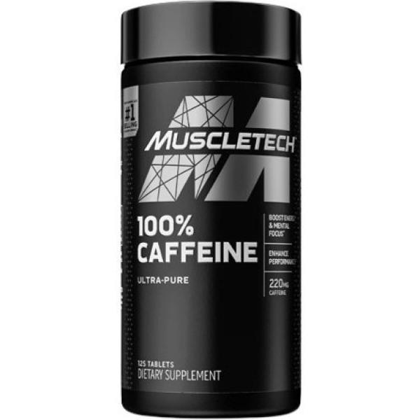 Muscletech 100% Cafeïne 125 Tabs