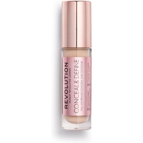 Revolution Make Up Conceal & Define Full Coverage Conceal And Contour C4 340 Ml Mujer