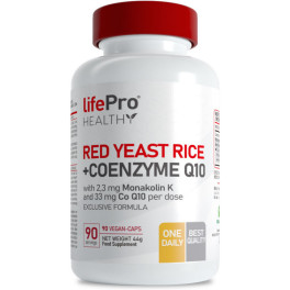 Life Pro Nutrition Life Pro Rode Gist Rijst + Co-enzym Q10 90 Caps
