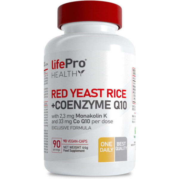Life Pro Nutrition Life Pro Levure de Riz Rouge + Coenzyme Q10 90 Caps