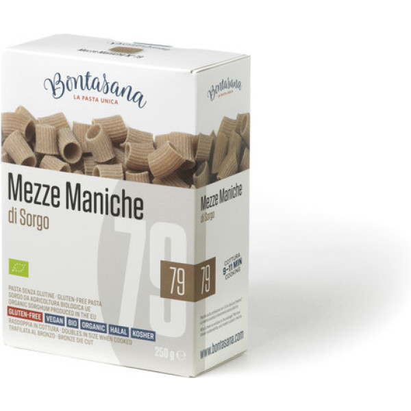Bontasana Pasta Ecológica Sin Gluten Mezze Maniche Sorgo 