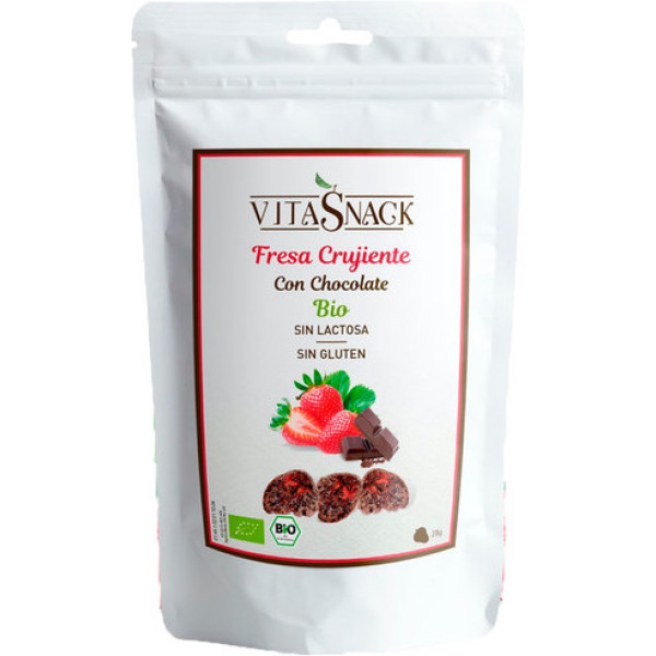 Vitasnack Crunchy Strawberry With Chocolate 30g