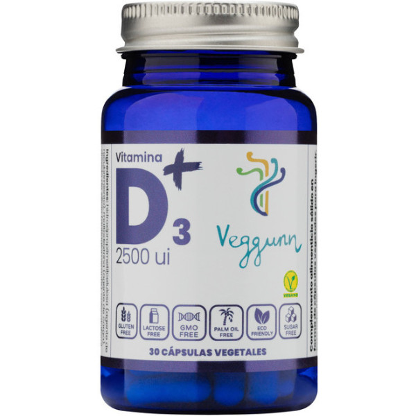 Veggunn Vitamin D3 30 Kapseln - 2500 ui