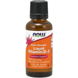 Now Liquid Vitamin D3 1000 UI Extra Strength 30 Ml