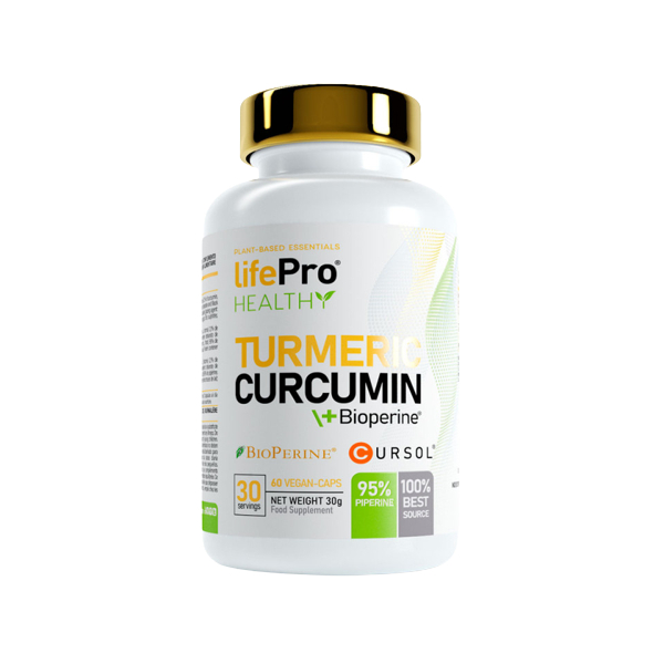 Life Pro curcuma curcumina + Bioperine 60 Vegancaps