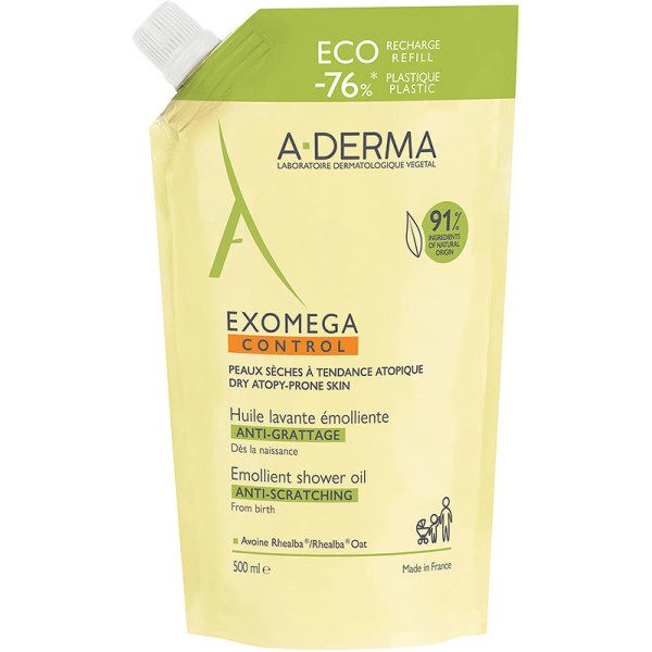 A-derma Exomega Oil Control Eco-ricarica 500 Ml Unisex