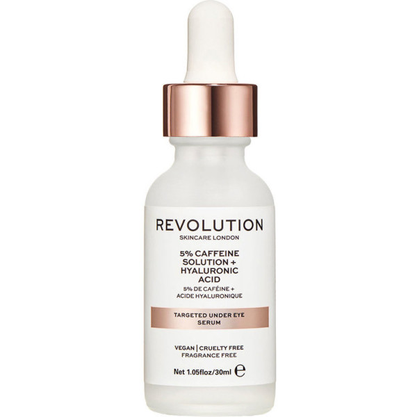 Revolution Skincare 5% Solução de Cafeína + Ácido Hialurônico Soro sob os Olhos 30 Ml Feminino