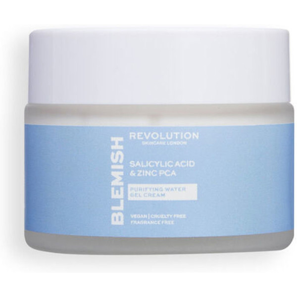 Revolution Skincare Blemish Salicylic Acid & Zinc Pca Purifying Water Gel Cream 50 Ml Unisex