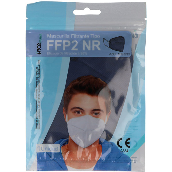 Inca Farma Ffp2 Máscara autofiltrante descartável adulto azul 1 U unissex