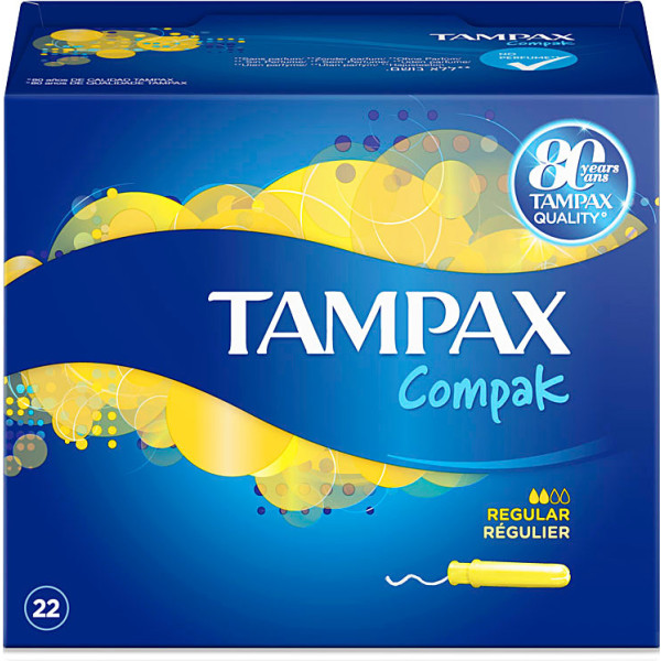 Tampax Compak Tampon Regular 22 U Dames