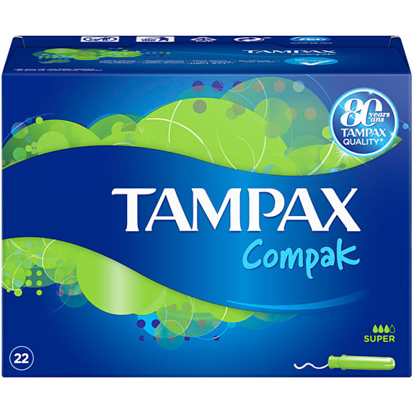 Tampax Compak Tampon Super 22 U Frau