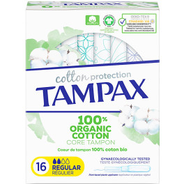 Tampão Tampax Orgânico Regular 16 U Feminino