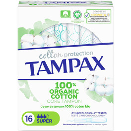 Tampax Organic Super Tampón 16 U Mujer
