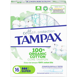 Tampax Super Tampão Orgânico 16 U Feminino