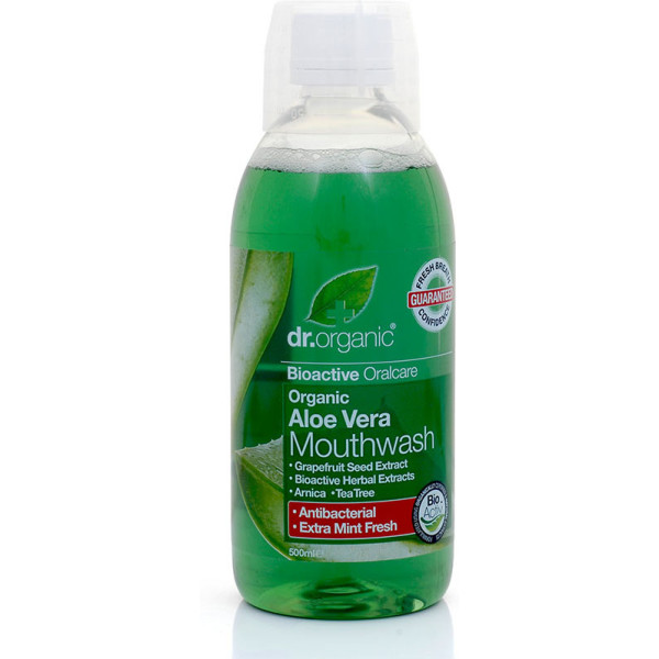 Colutório Dr Organic Aloe Vera 500 ml unissex