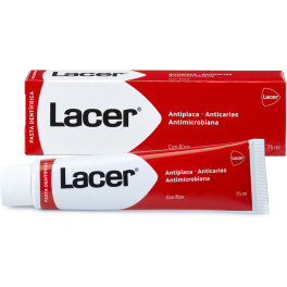 Creme dental Lacer com flúor 75 ml unissex