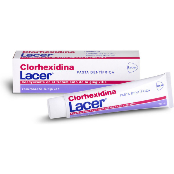 Lacer Chloorhexidine Tandpasta 75 Ml Unisex