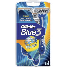 Gillette Blue 3 Cuchilla Afeitar Desechables 6 U Unisex