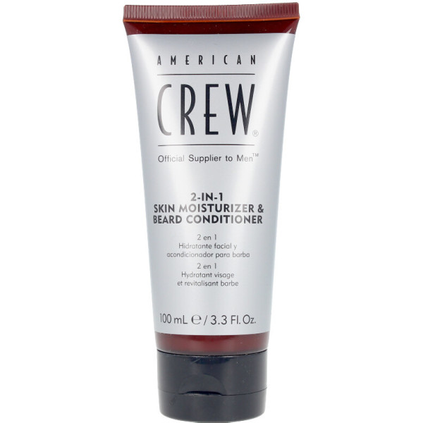 American Crew 2 en 1 hydratant pour la peau et après-shampooing pour barbe 100 ml pour hommes