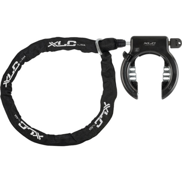 Xlc Lo-f02 Fantomas Ii framehangslot met ketting 120 cm 5,5 mm niet-verwijderbare sleutel zwart