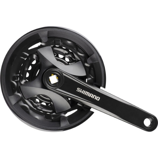 Pedivela Shimano Altus Fc-m101 Eixo Quadrado 175 Mm 40x30x22d 3x9s Preto
