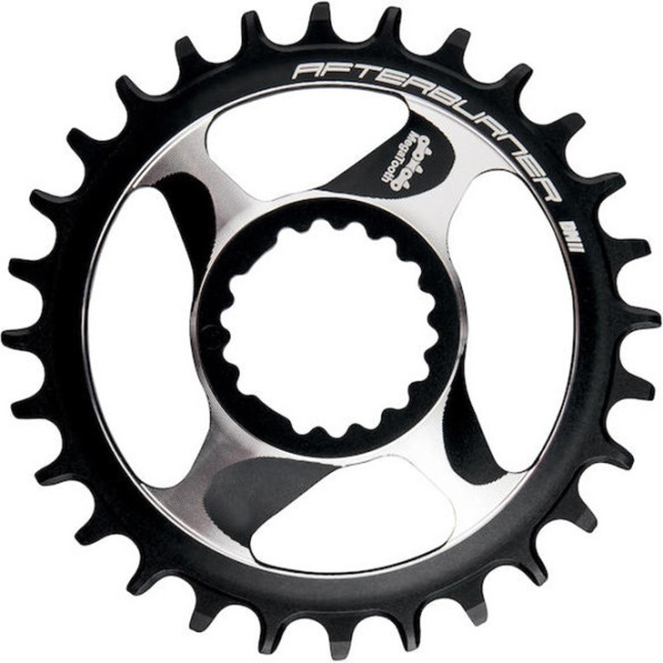 Fsa Afterburner Direct Mount Chainring 30 Dentes Shimano 12v Alumínio Preto/Prata Wa832