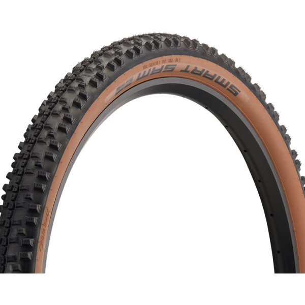Schwalbe Buitenband Smart Sam 27.5x2.25 Hs476 Performance Line Addix Rigid Zwart/bruin 57-584
