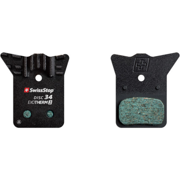 Swissstop Swisstop Schijfremblokkenset 34 Exotherm2 Koelvin Staal tbv Shimano