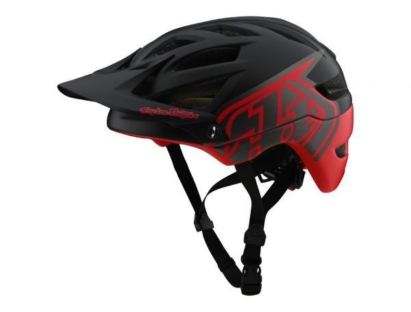 Troy Lee Designs A1 Mips Classic Schwarz/Rot S - Fahrradhelm