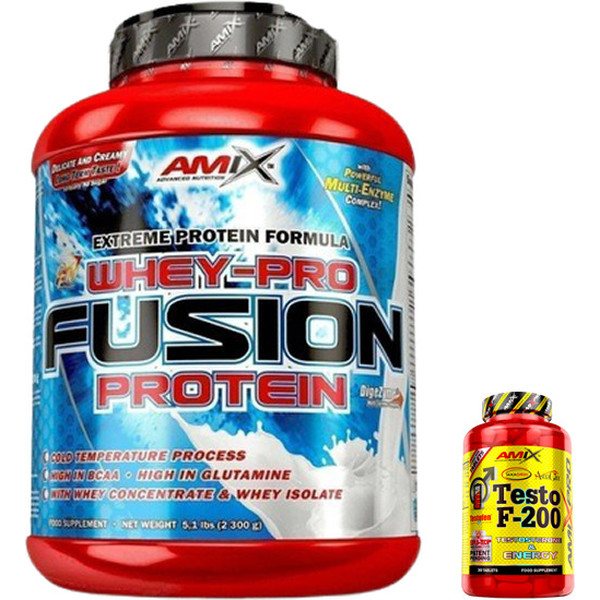 GIFT Pack Amix Whey Pure Fusion 2.3 kg + Testo-f 30 Tabl