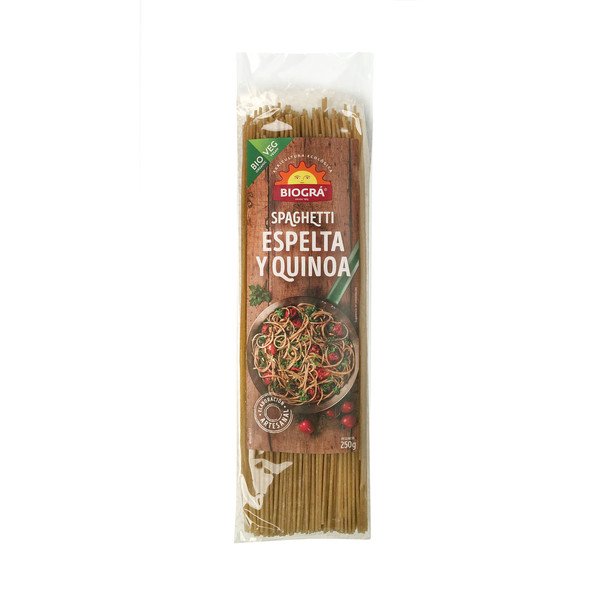 Espaguete de Espelta Biográ Com Quinoa Espaguete Bio